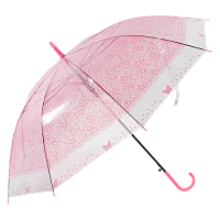 Зонт Рыжий кот BASIC трость полуавтомат розовый (1/20/100)