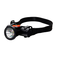 Фонарь налобный Ultraflash LED53415 1W LED от аккумулятора microUSB 3 режима черный (1/12/240)