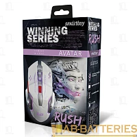 Мышь проводная Smartbuy 724G RUSH Avatar игровая USB белый (1/40)