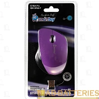 Мышь беспроводная Smartbuy 309AG классическая USB фиолетовый черный (1/40)