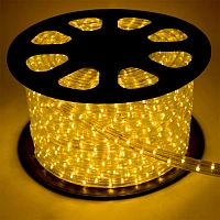 Шнур светодиодный Космос дюралайт 2W желтый 220В 13мм бухта 100м