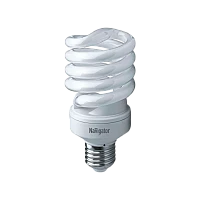 Лампа люминесцентная Navigator SF10 E27 30W 6500К 220-240V спираль матовая (1/10/50)