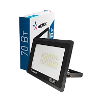 Прожектор светодиодный Космос Super-Slim 70W 230V IP65 6500К холодный черный (1/20)