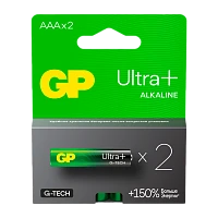 Батарейка GP ULTRA PLUS G-tech LR03 AAA BL2 Alkaline 1.5V (2/20/160) R