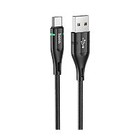 Кабель HOCO U93 USB (m)-Type-C (m) 1.2м 2.4A нейлон черный (1/22/220)