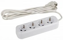 Удлинитель ЭРА UX 4р.С/З 10A 3.0м белый