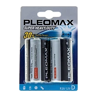 Батарейка Pleomax Super R20 D BL2 Heavy Duty 1.5V (2/12)