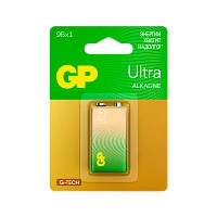 Батарейка GP ULTRA G-Tech Крона 6LR61 BL1 Alkaline 9V (1/10/200)