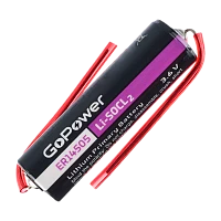 Батарейка GoPower ER14505 PC1 Li-SOCl2 3.6V 2600mAh с выводами (1/10/500)