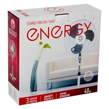Вентилятор напольный Energy EN-1660 60W белый