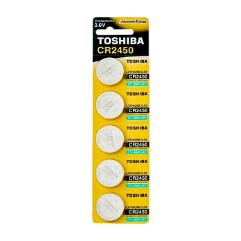 Батарейка Toshiba CR2450 BL5 Lithium 3V (5/100/8000)