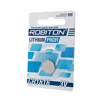 Батарейка Robiton PROFI CR1616 BL1 Lithium 3V (1/40/1800)
