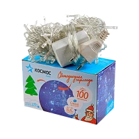 Гирлянда Космос 100LED 10.8м лампочки нить 8 режимов голубой (1/50)