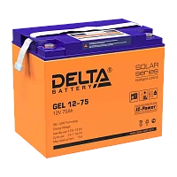 Аккумулятор свинцово-кислотный Delta GEL 12-75 12V 75Ah