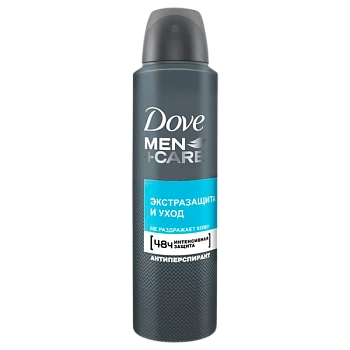Дезодорант мужской Dove Экстразащита и Уход спрей 150мл (1/6)
