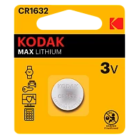 Батарейка Kodak MAX CR1632 BL1 Lithium 3V (1/60/240/36000)