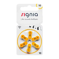 Батарейка Siemens Signia ZA10 BL6 Zinc Air 1.45V (6/60/300)