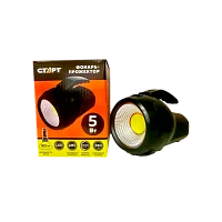 Фонарь прожектор Старт LHE 212-B1 5W от батареек 4хАА черный (1/40)