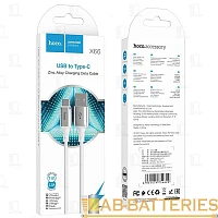 Кабель HOCO X66 USB (m)-Type-C (m) 1м 3.0A TPE белый (1/31/310)