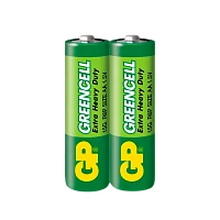Батарейка GP GreenCell R6 AA Shrink 2 Heavy Duty 1.5V (2/40/1000)