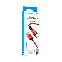Кабель Borofone BX54 USB (m)-Type-C (m) 1м 2.4A нейлон красный (1/360)