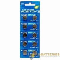 Батарейка Robiton STANDARD G13/LR1154/LR44/357A/A76 BL10 1.5V (10/200/4000)