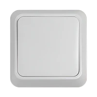 Выключатель Прогресс Slim 1-клав.10A ABS + Керамика белый (1/10/200)