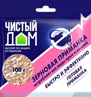 Гранулы родентицид Чистый дом от крыс и мышей 100г (1/50)