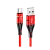 Кабель HOCO U93 USB (m)-Type-C (m) 1.2м 2.4A нейлон красный (1/22/220)