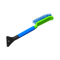 Щетка для автомобиля Brumex OKTAN сметка 42.5см со скребком зеленый (1/40)