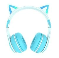 Наушники накладные MORE CHOICE HW25kids bluetooth 5.1 с микр. бирюзовый (1/16/32)