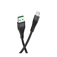 Кабель HOCO U53 USB (m)-Type-C (m) 1.2м 5.0A нейлон черный (1/22/220)