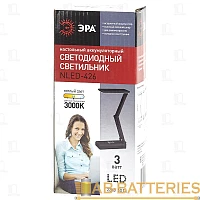 Светильник настольный ЭРА NLED-426 3W 220V 32LED на основании сенс. 2 ур.ярк черный (1/50)