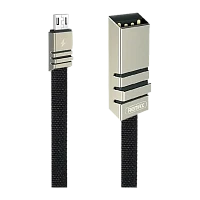 Кабель Remax RC-081M Weave USB (m)-microUSB (m) 1м 2.1A черный