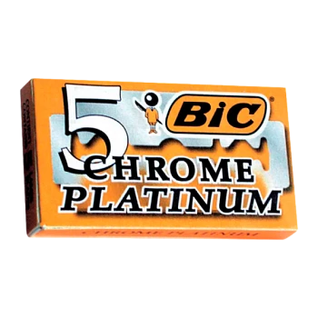 Лезвия BIC двустронние 5шт в упаковке, цена за 1 лезвие (5/100/2000)