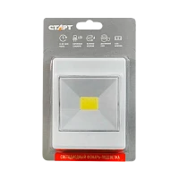 Светильник пушлайт Старт PL-1LED-COB 1LED+COB липучка белый (10/100)
