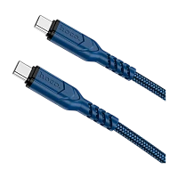 Кабель HOCO X59 Type-C (m)-Type-C (m) 1м 3.0A 60W синий