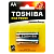 Батарейка Toshiba LR6 AA BL2 Alkaline 1.5V (2/24/288)