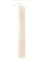 Свеча хозяйственная, диаметр 2,5 см, высота 18 см, высший сорт, время горения 8 ч (1/160)