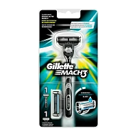 Бритва Gillette "MACH3" 3 лезвия 2 кассеты Shrink 2 (2/20)
