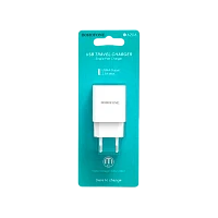 Сетевое З/У Borofone BA20A 1USB 2.1A белый (1/65/260)