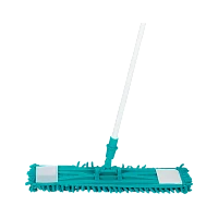 Швабра для пола Рыжий кот 120см телескопическая с насадкой MopM4-Eco «Лапша» бирюзовый (1/12)