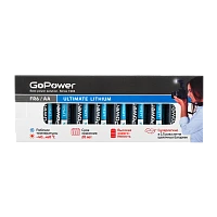 Батарейка GoPower FR6 AA БОКС10 Литиевая 1.5V (10/400)