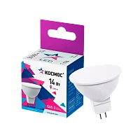 Лампа светодиодная Космос JCDR GU5.3 14W 6500К 174-265V софит матовая (1/10/80)