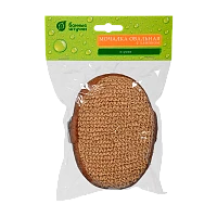 Мочалка для тела Банные штучки овальная 10см x 15см рами объемная (1/30)