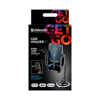 Держатель автомобильный Defender Car holder 111 присоска черный (1/48)