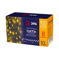 Гирлянда ЭРА 100LED 10м лампочки нить 8 режимов (1/60)