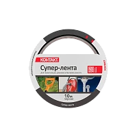 Клейкая лента Контакт Дом 50мм*10м армированная пленка черный (1/6/36)