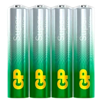 Батарейка GP Super G-Tech LR03 AAA Shrink 4 Alkaline 1.5V (4/96/384) R
