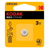 Батарейка Kodak MAX CR1220 BL1 Lithium 3V (1/60/240/61440)